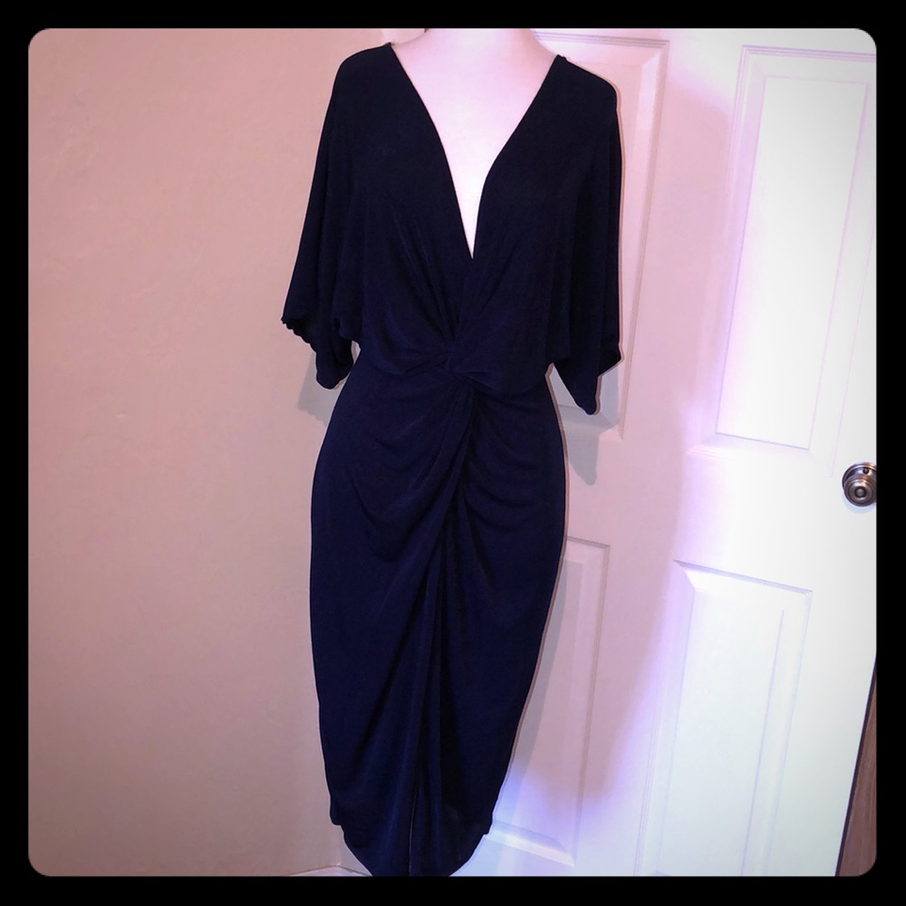 Sexy evening dress with slit
